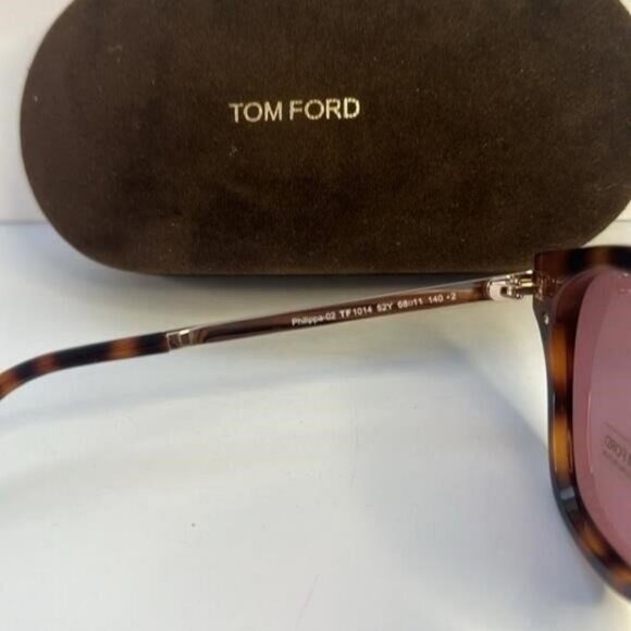 New Authentic TOM FORD TF1014 52Y Philippa 68MM Square Sunglasses - Picture 9 of 11